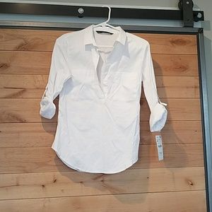 Zara White Button down top